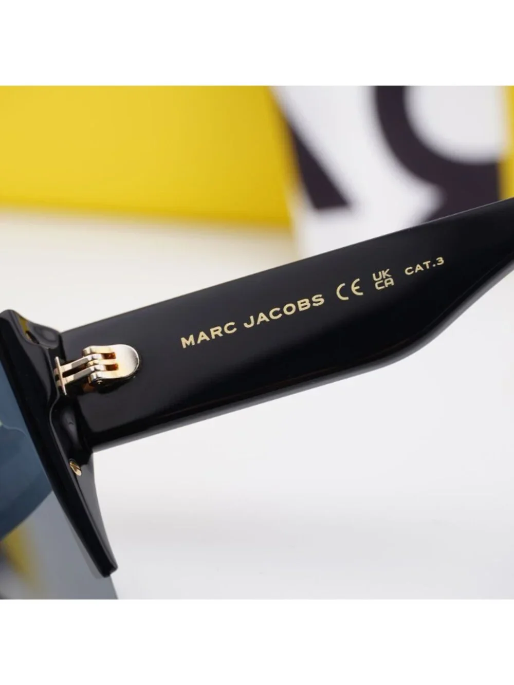 Marc Jacobs MARC 712/S 0NZU 7Y Shield Sunglasses - Black / Grey
